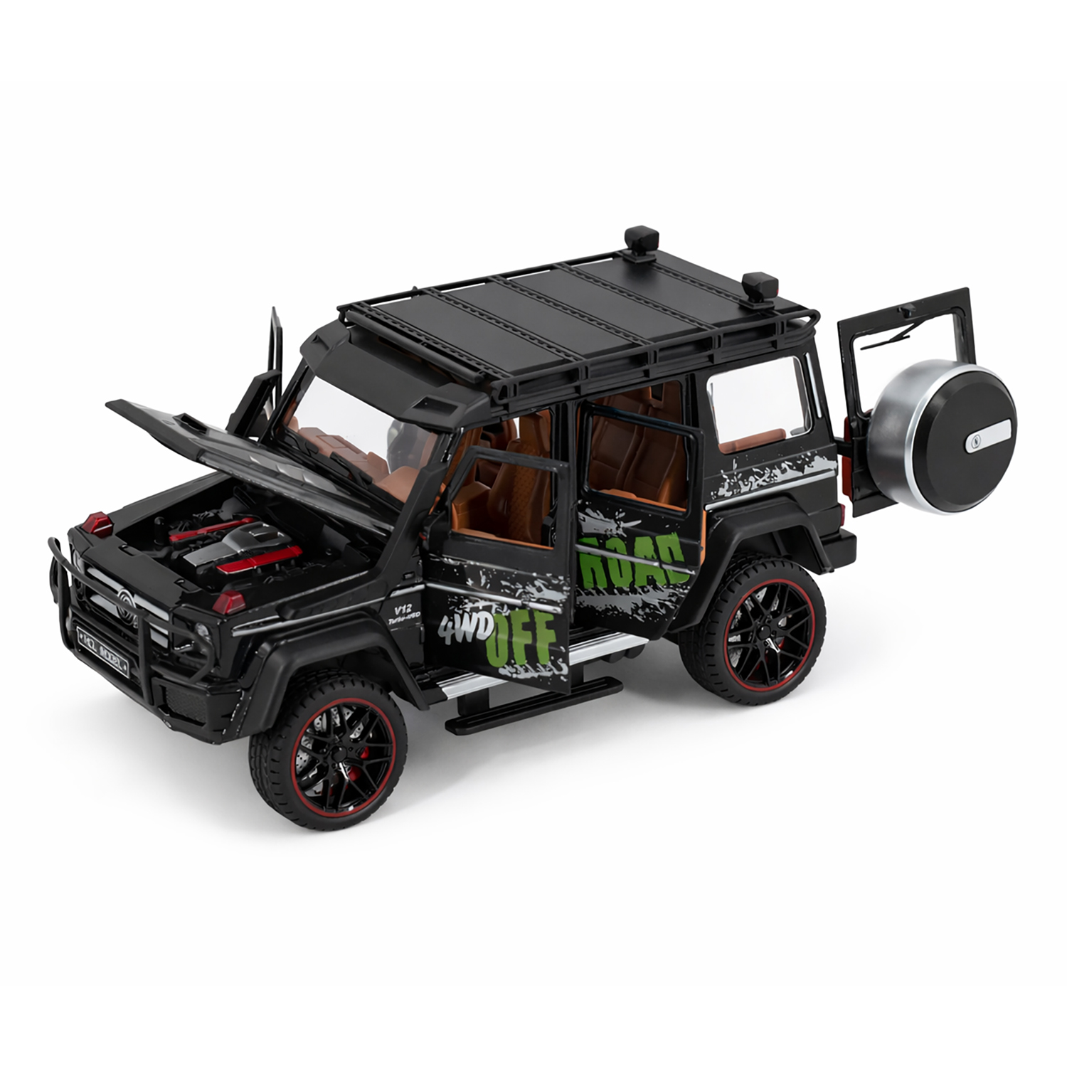 Радиоуправляемая металлическая машина Mercedes G500 1:22 - HCL-3801-BLACK