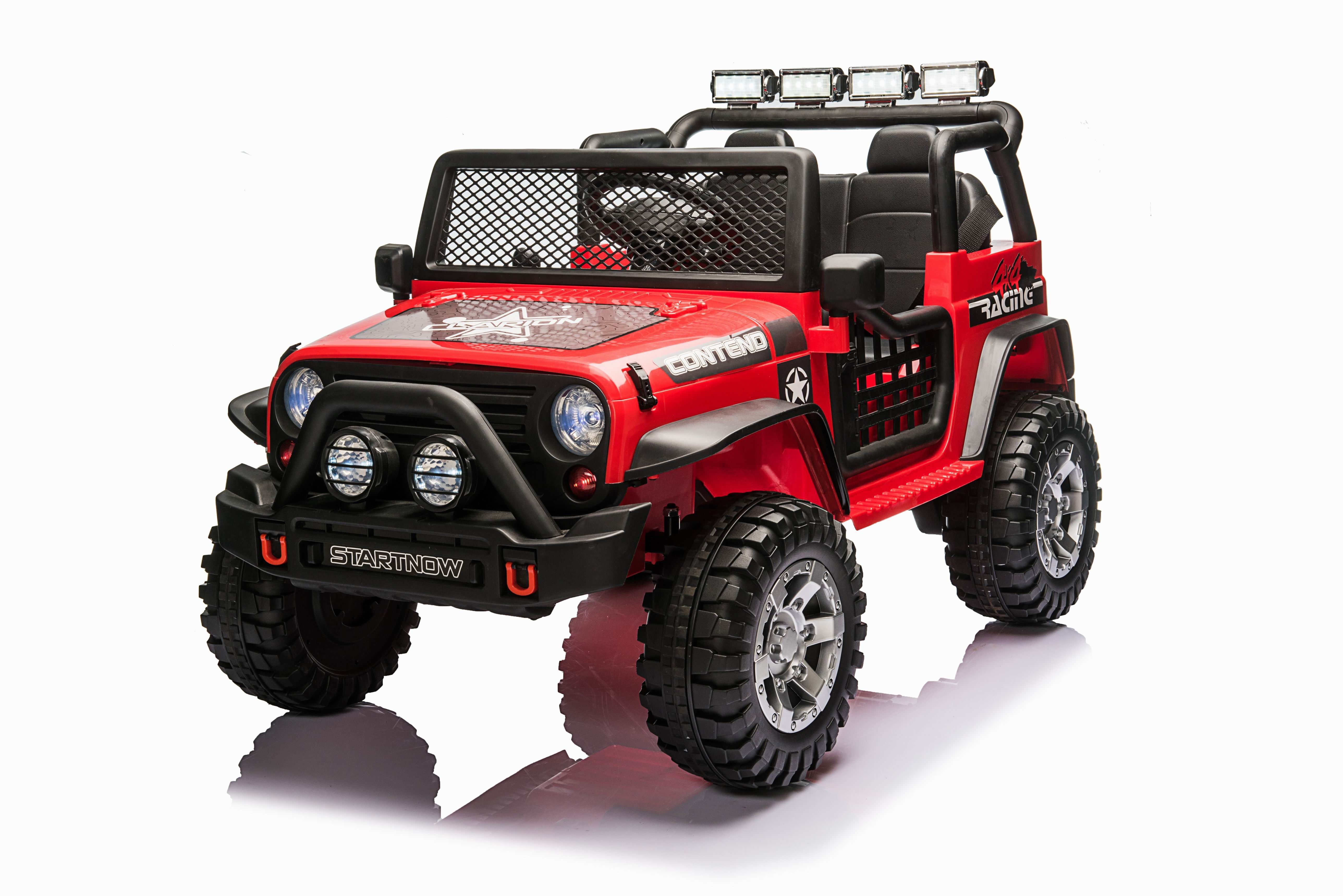Детский электромобиль джип XMX с полным приводом (красный, EVA, 12V) - XMX618-4WD-RED