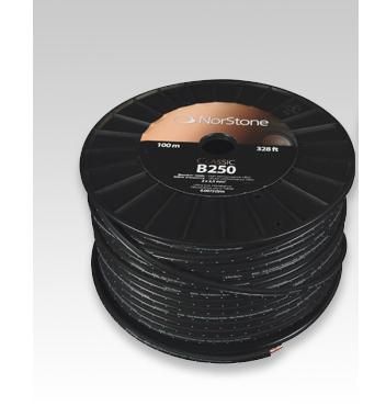 NorStone Classic Black B250-100 акустический кабель сечение 2х2,5мм² OFC черная изоляция 100м (NORB250100)