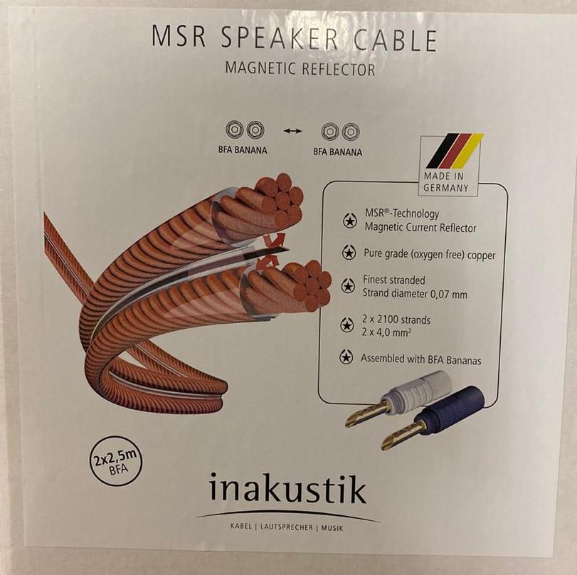 Inakustik Exzellenz LS MSR, 2 x 2.5m, 4 mm2 Exz. BFA Banana кабель акустический