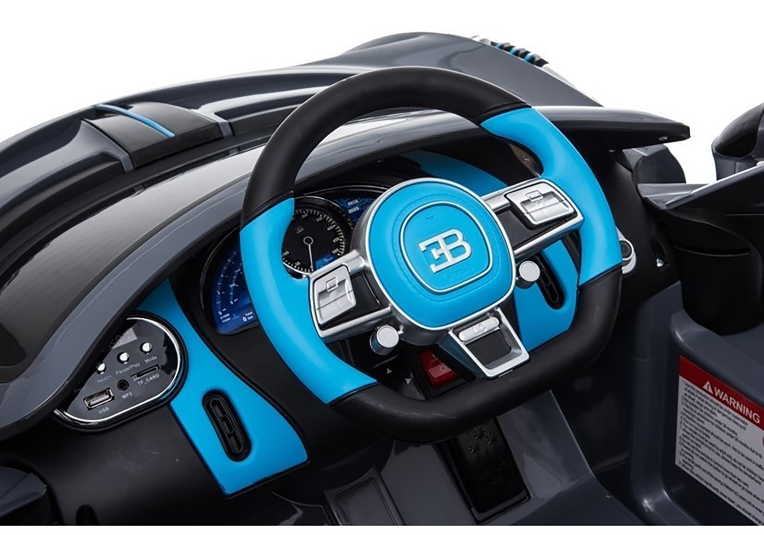 Детский электромобиль Bugatti Divo (черный, 12V) - HL338