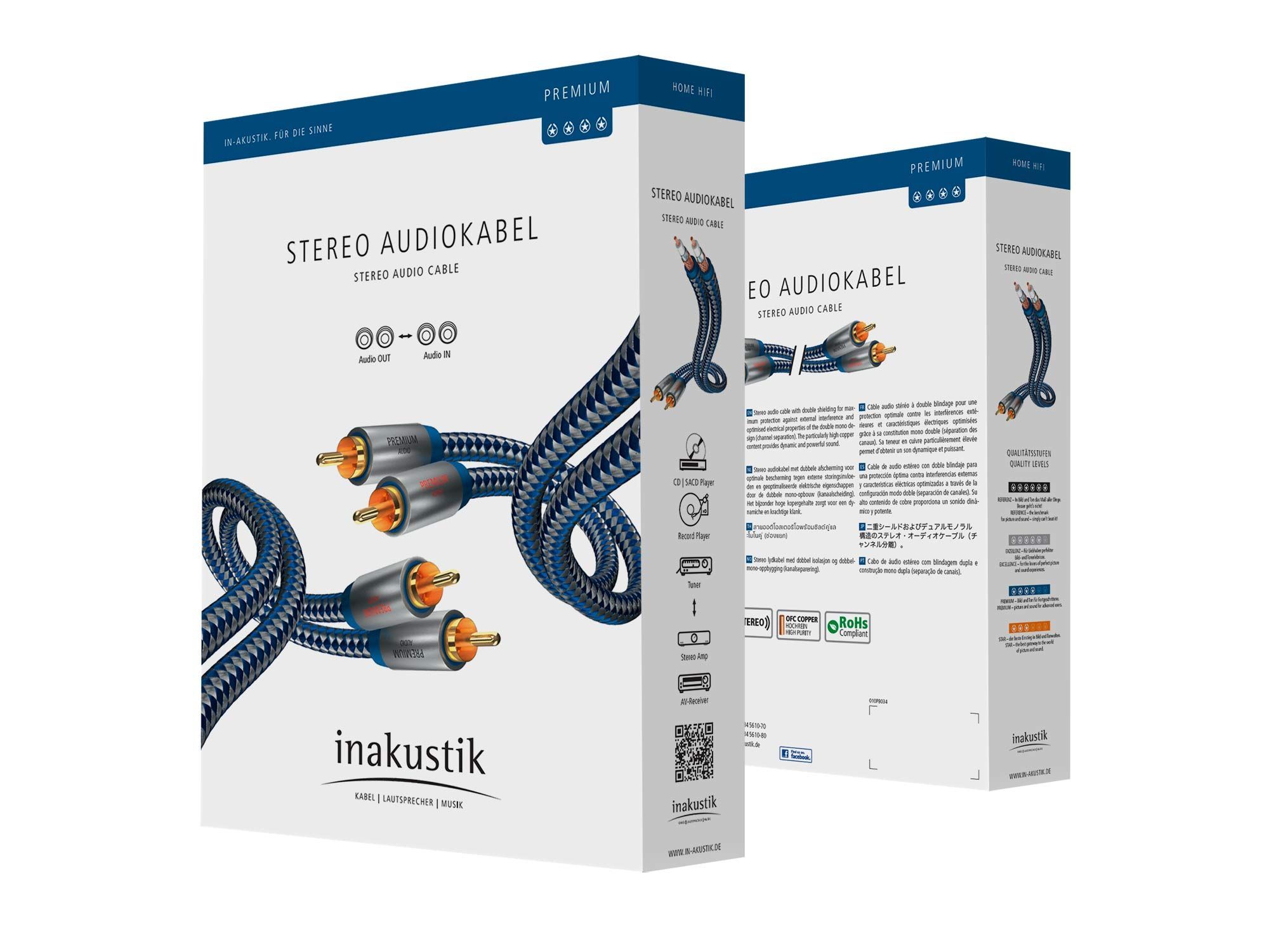 Inakustik Premium Audio Cable RCA 1.5 m кабель межблочный