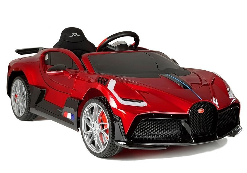 Детский электромобиль Bugatti Divo (красный лак, 12V) - HL338
