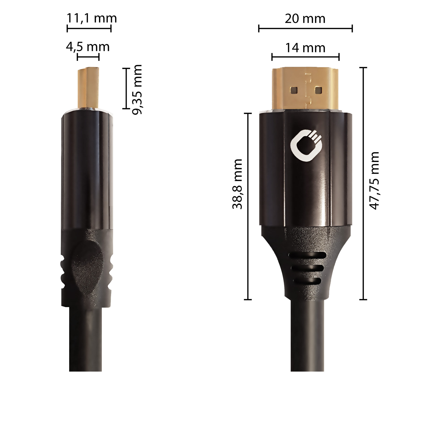 OehlbachPERFORMANCE Black Magic MKII UHS HDMI cable 5,0m black HDMI кабель D1C92496