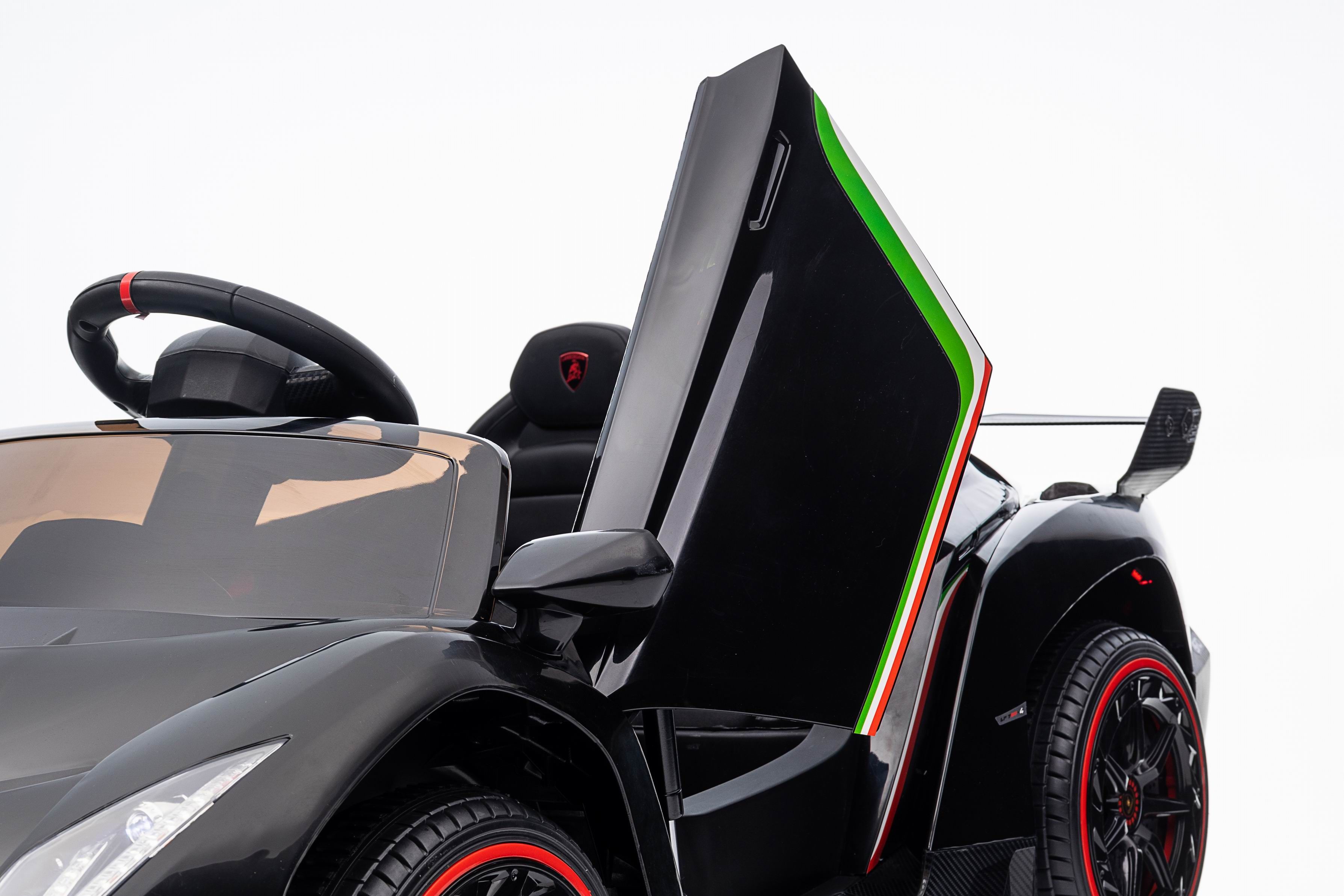 Детский электромобиль Lamborghini Veneno Mini 4WD 12V - XMX615B-BLACK-PAINT