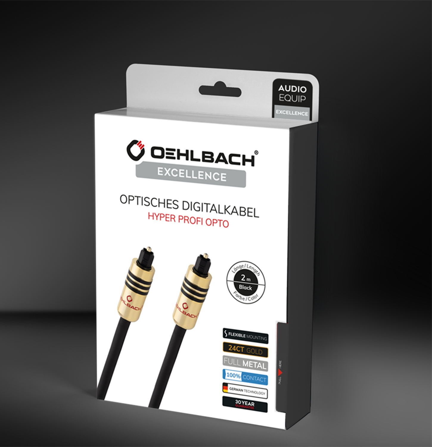 Oehlbach EXCELLENCE Hyper Profi Opto 500 5,0m, black Оптический кабель D1C6085