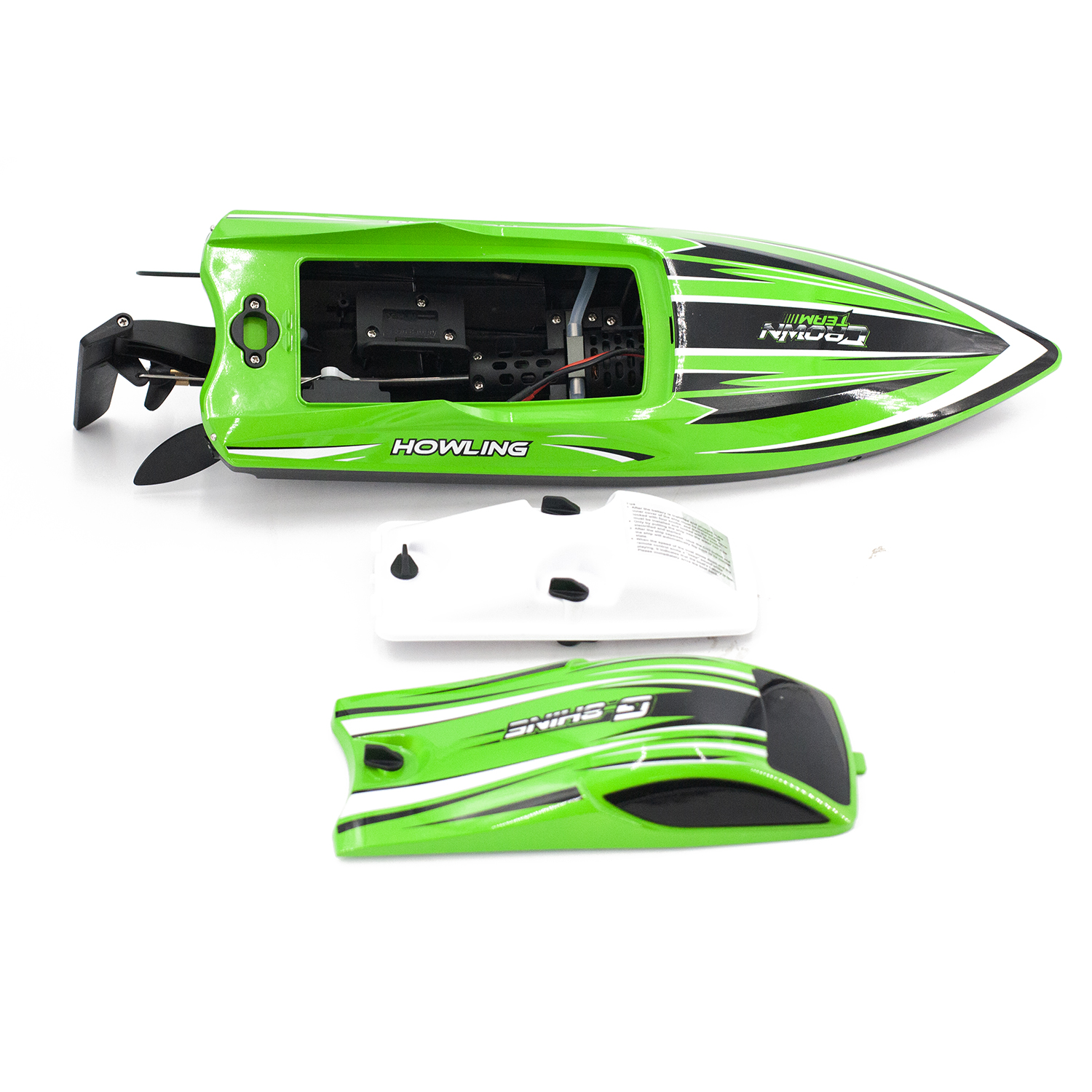Радиоуправляемый катер Chasing Waves PRO с сумкой (41 см, 55 км/ч, Brushless) - HJ818PRO-GREEN-BAG