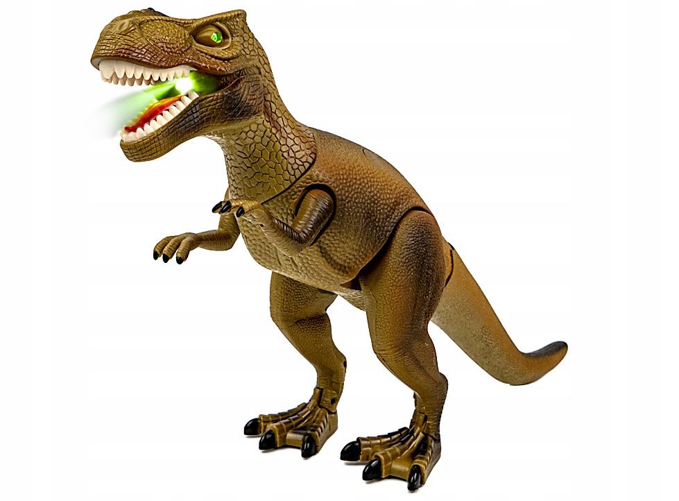 Радиоуправляемый динозавр T-Rex RuiCheng (коричневый, звук, пар, свет) - RUI-8909-BROWN