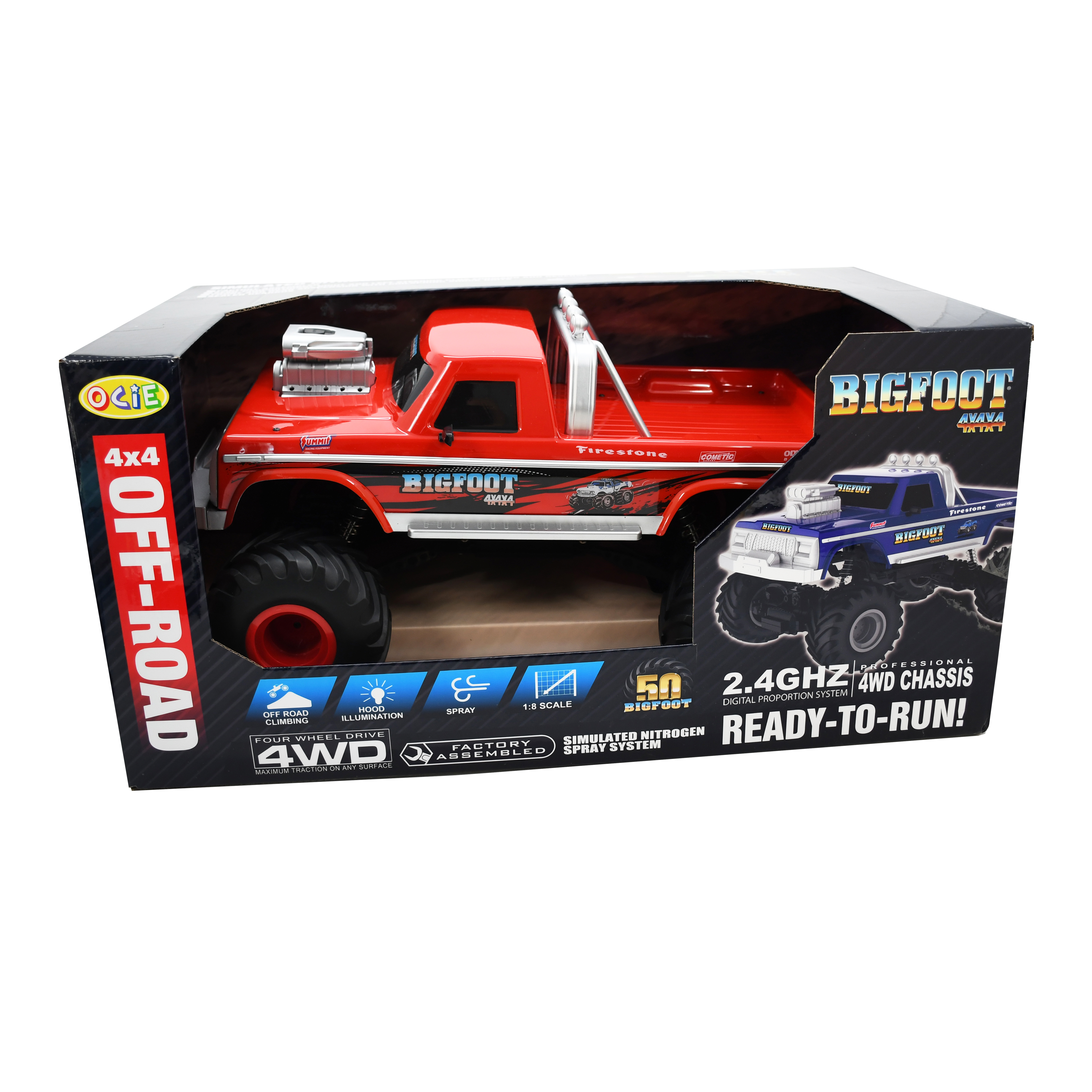 Радиоуправляемая машина BIGFOOT с паром 4WD 1:8 - OC-0802