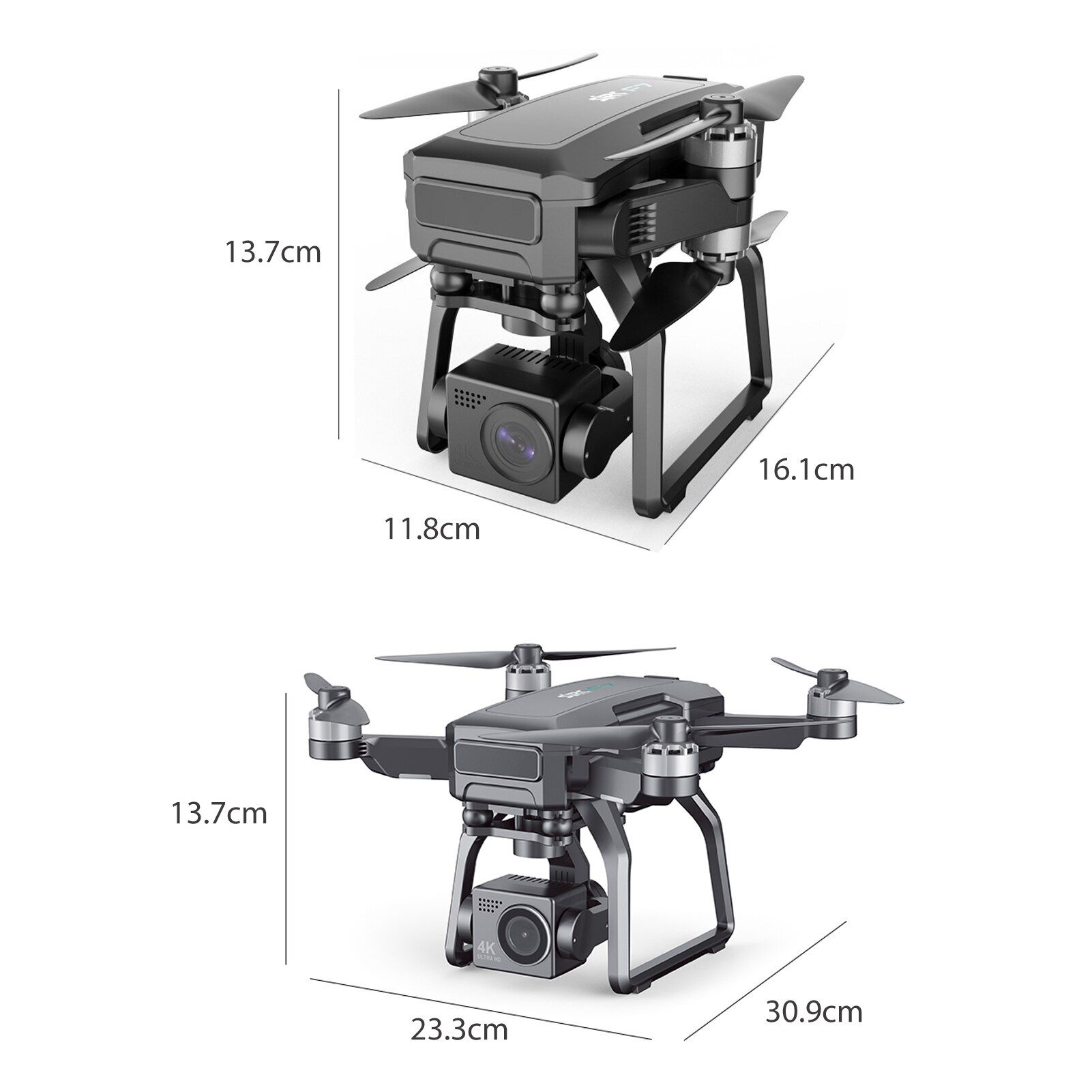 Квадрокоптер SJRC F7 3-AXIS 4K EIS 5G GPS RTFl - SJRC-F7-4K