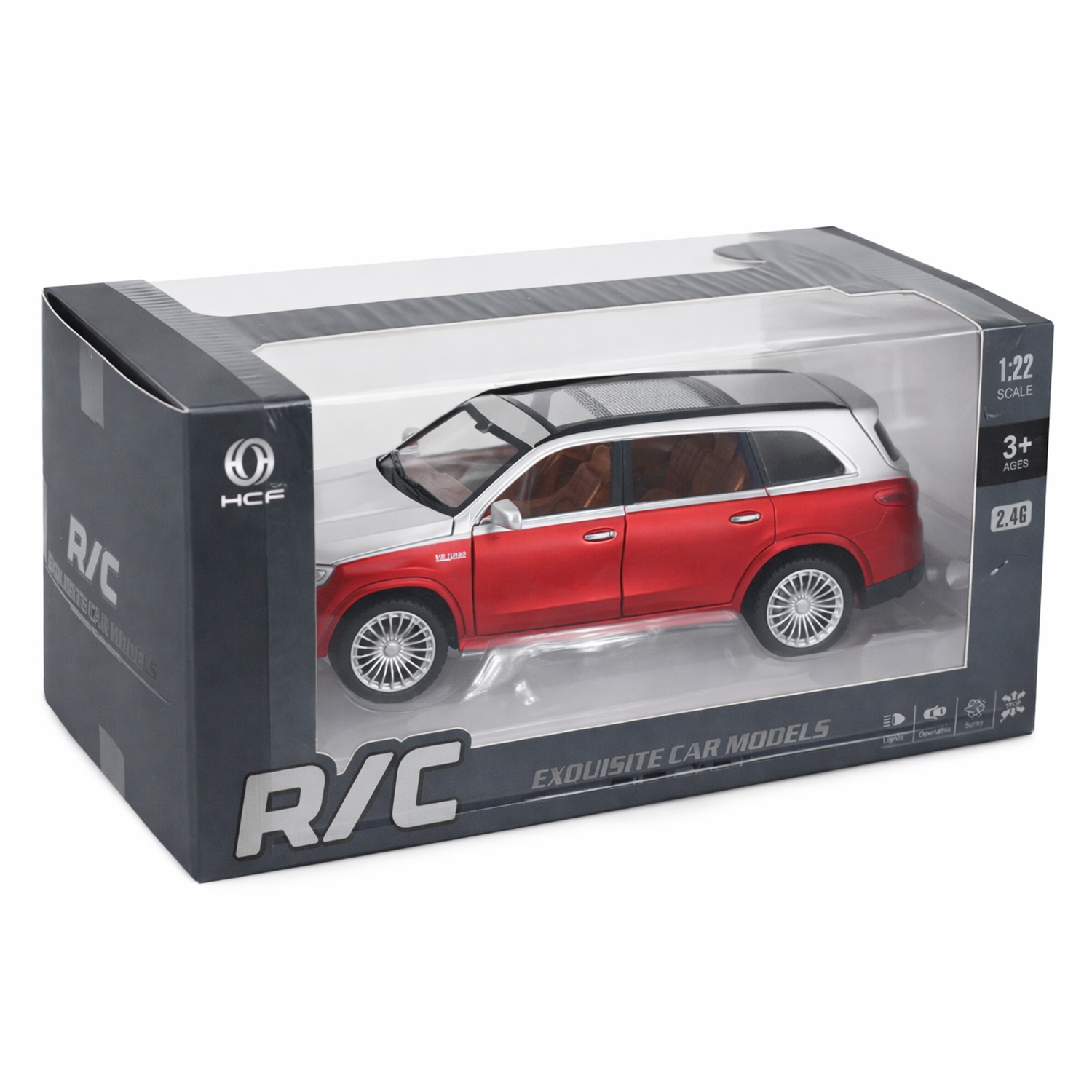 Радиоуправляемая металлическая машина Maybach GLS 1:22 - HCL-3805-RED
