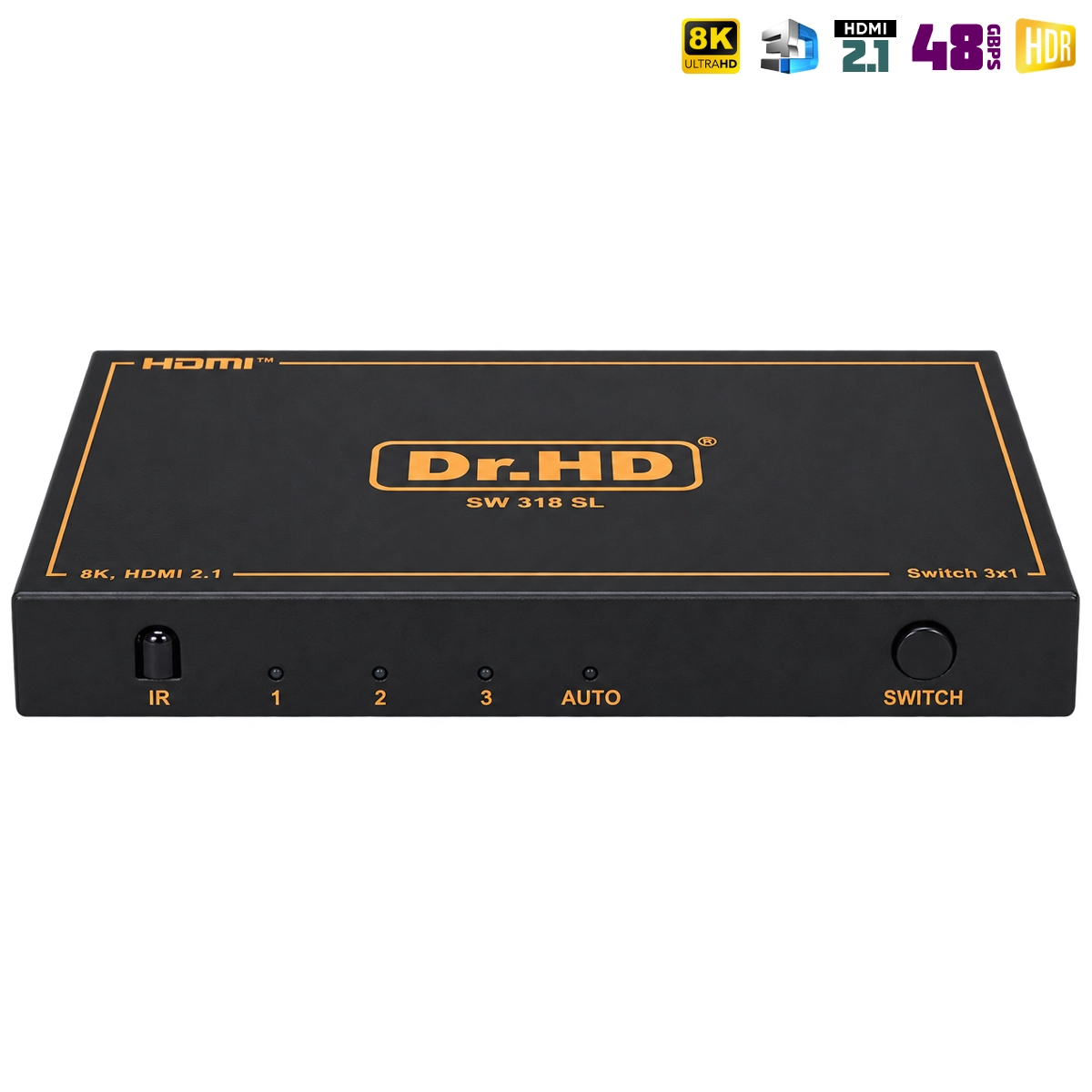 8K HDMI переключатель 3x1 / Dr.HD SW 318 SL (HDMI 2.1)