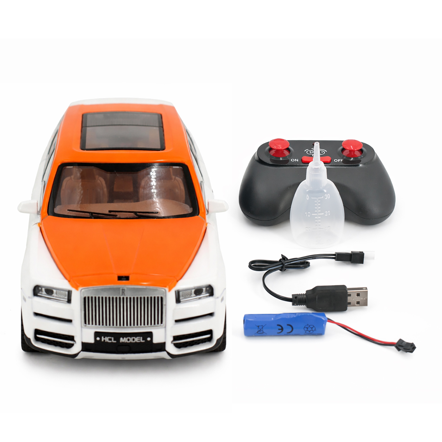 Радиоуправляемая металлическая машина Rolls-Royce Cullinan 1:22 - HCL-3806-WHITE
