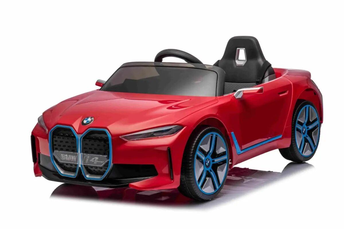 Детский электромобиль BMW I4 (полный привод, 12V) - JE1009-RED