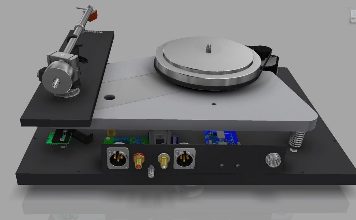 Thorens TD-1601 TP92 XLR out walnut виниловый проигрыватель