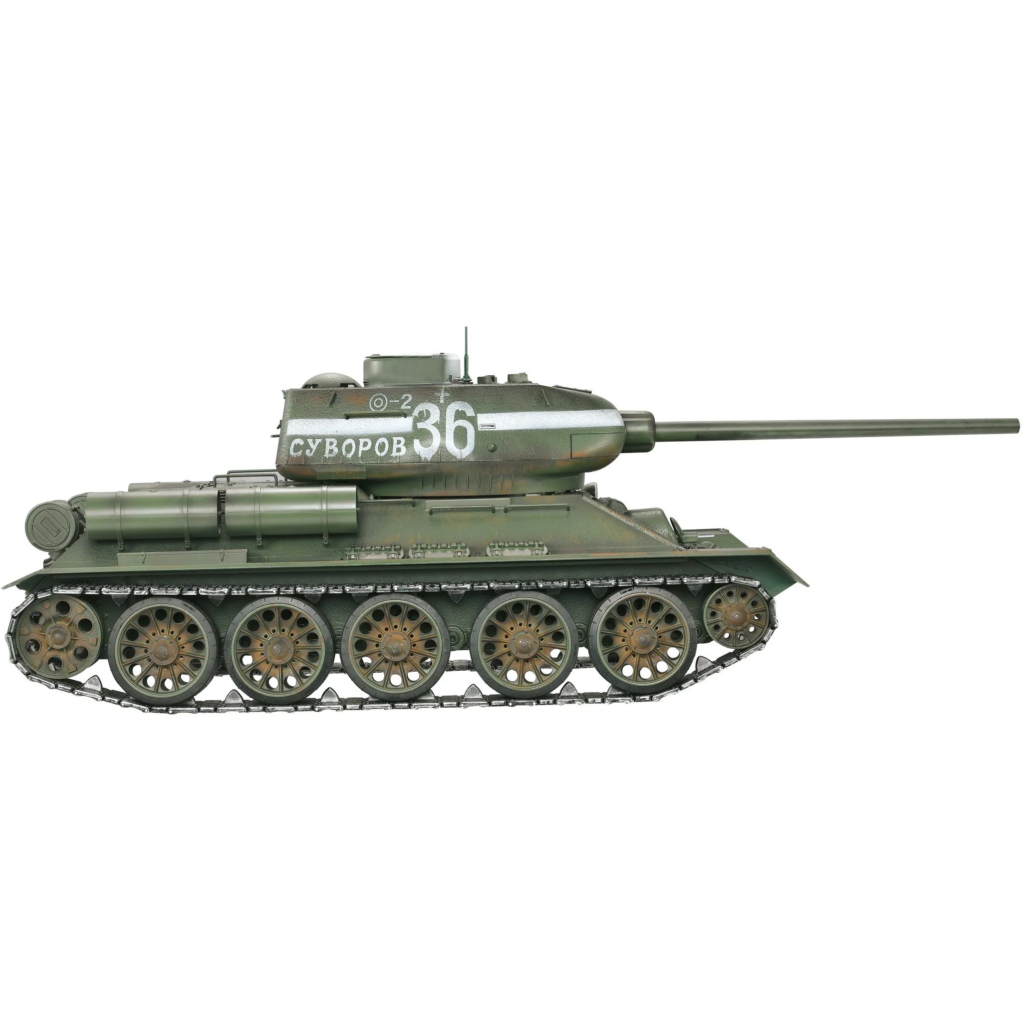 Радиоуправляемый танк Taigen Т-34/85 СССР 1:16 (зеленый, звук, дым V3) - AS3909-B-GREEN