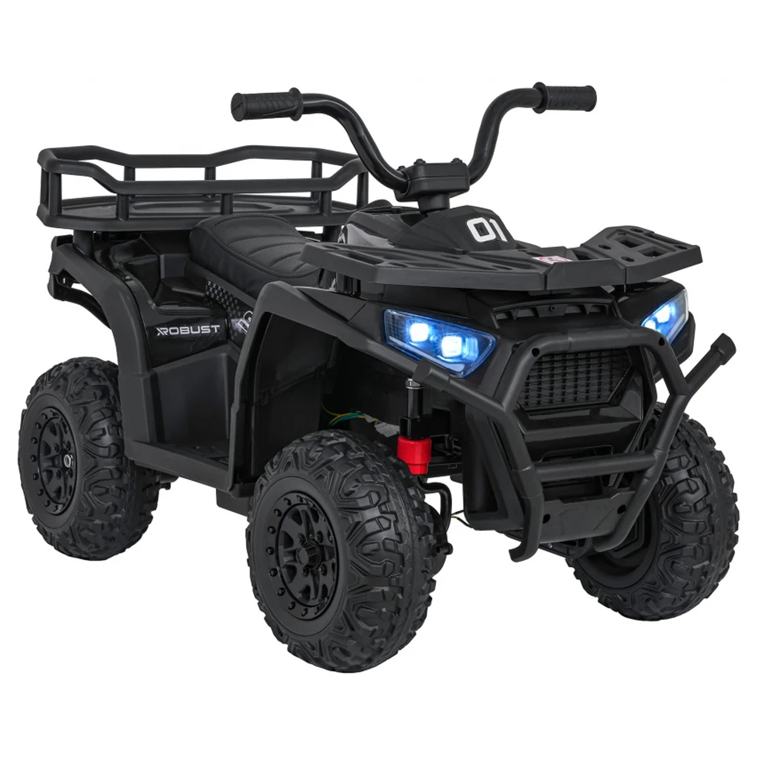 Детский электромобиль квадроцикл X-Robust (черный, 24V, 4WD, пульт, EVA) - XMX651-24V-4WD-BLACK