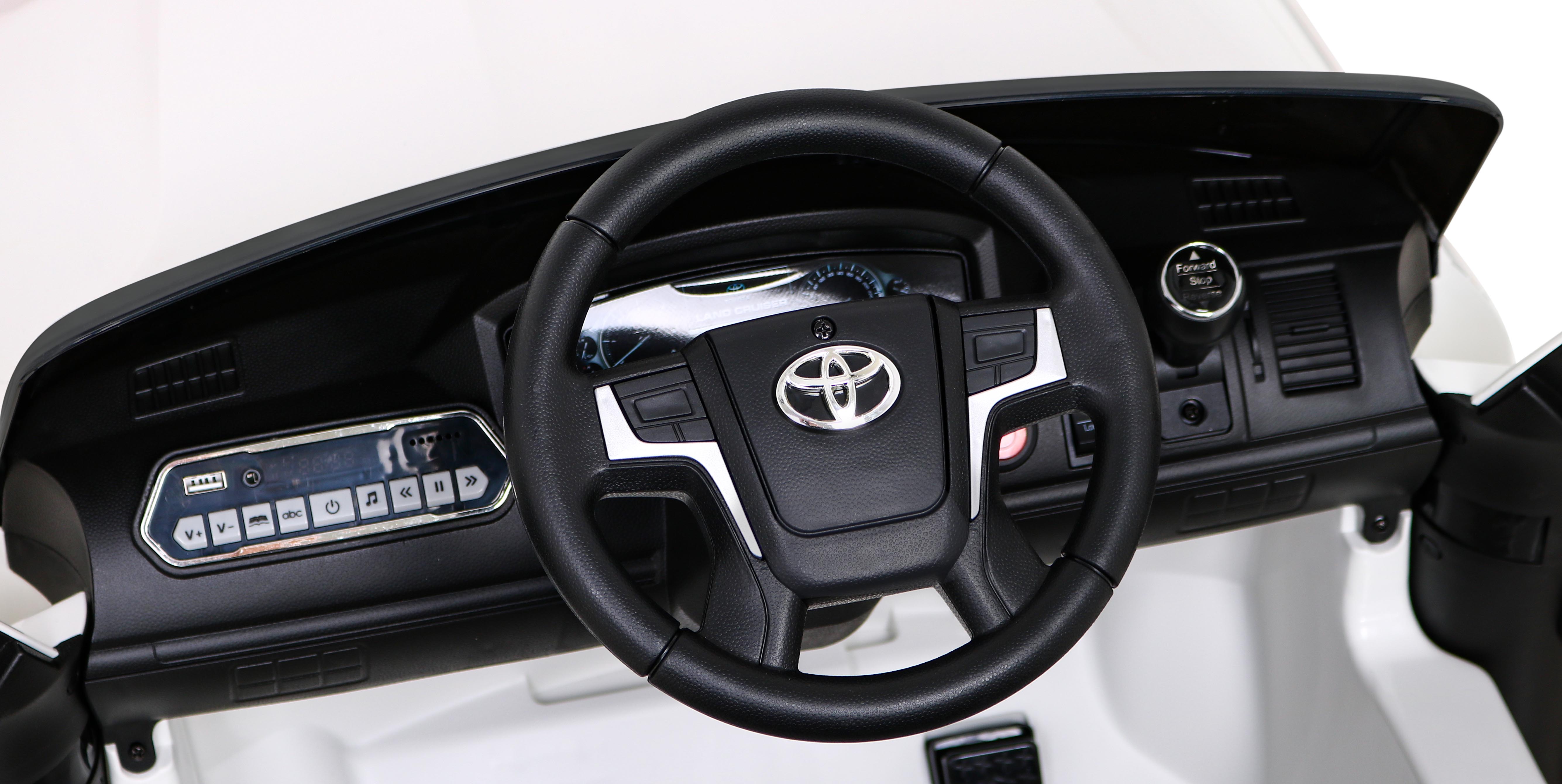 Детский электромобиль TOYOTA LAND CRUISER 12V - JJ2022-WHITE