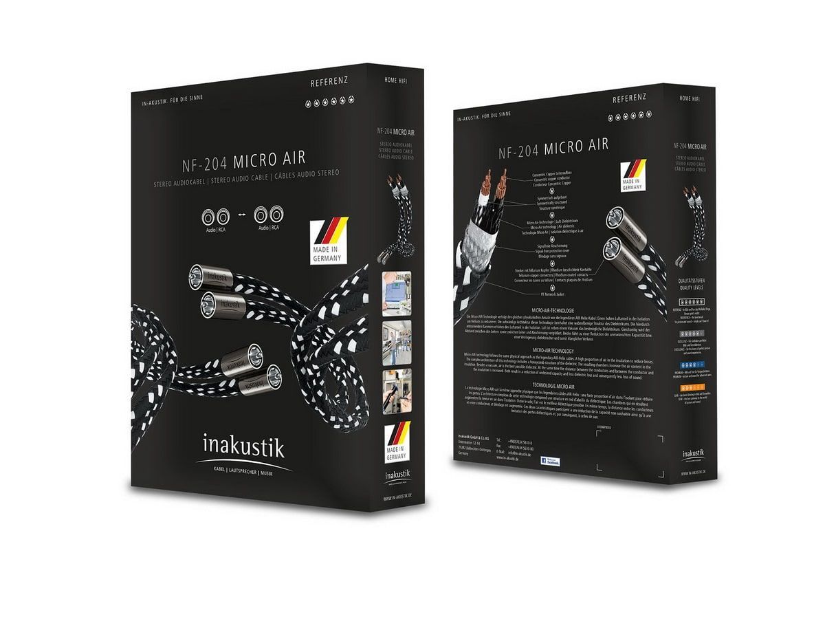 Inakustik Referenz NF-204 Micro AIR 0,75 m RCA кабель межблочный