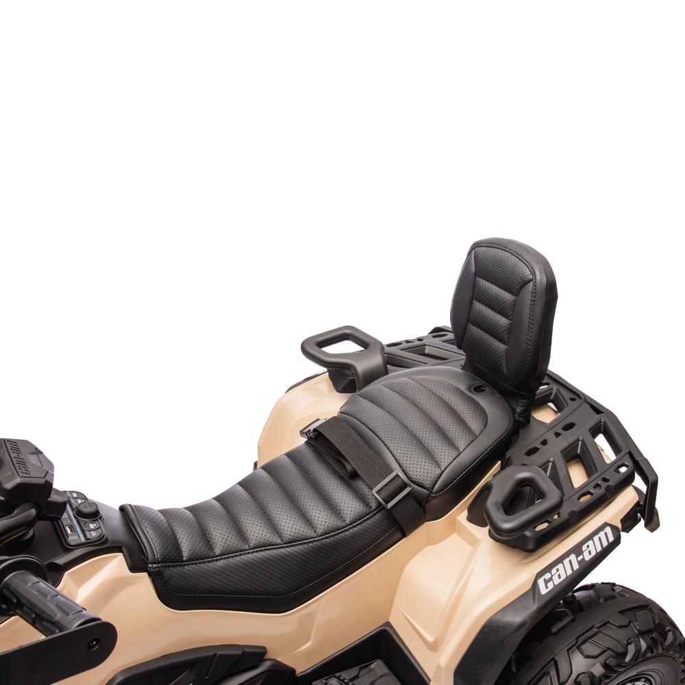 Детский квадроцикл двухместный BRP Can-Am Outlander (24V, полный привод, хаки) - DK-CA005-KHAKI