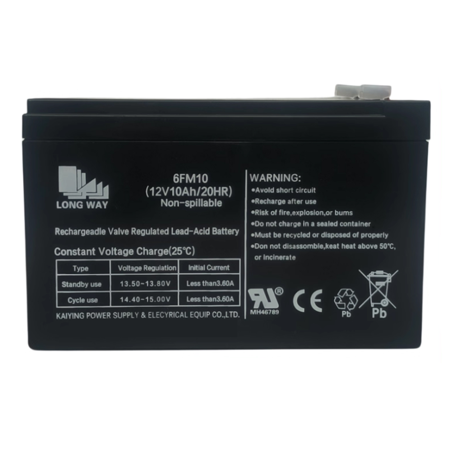 Аккумулятор Long Way 12V10Ah/20Hr - LW-6FM10