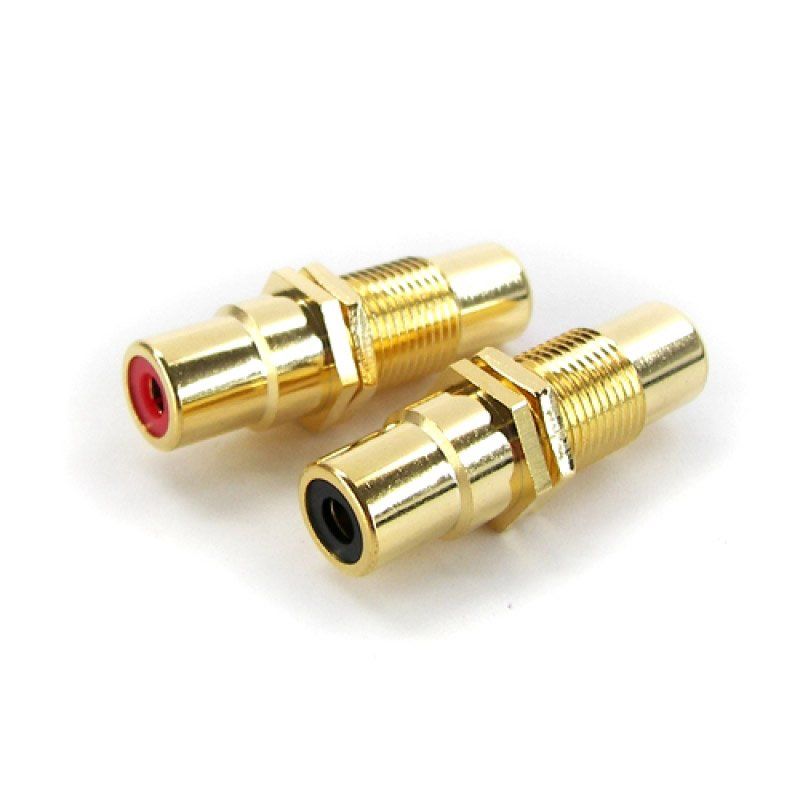 Inakustik Premium RCA-Panel Double Coupling black 1 pc разъем