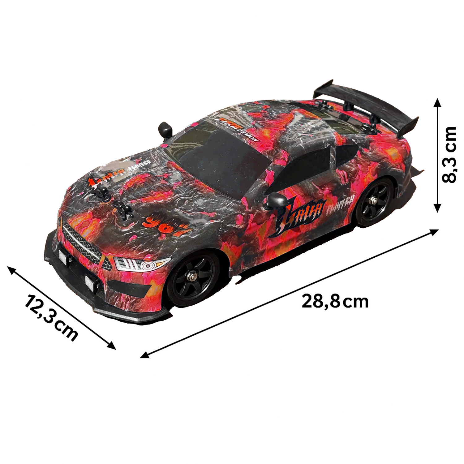 Радиоуправляемая машина для дрифта HB Ford Mustang (4WD, свет, пар, акб, 1:16) - SC16A11