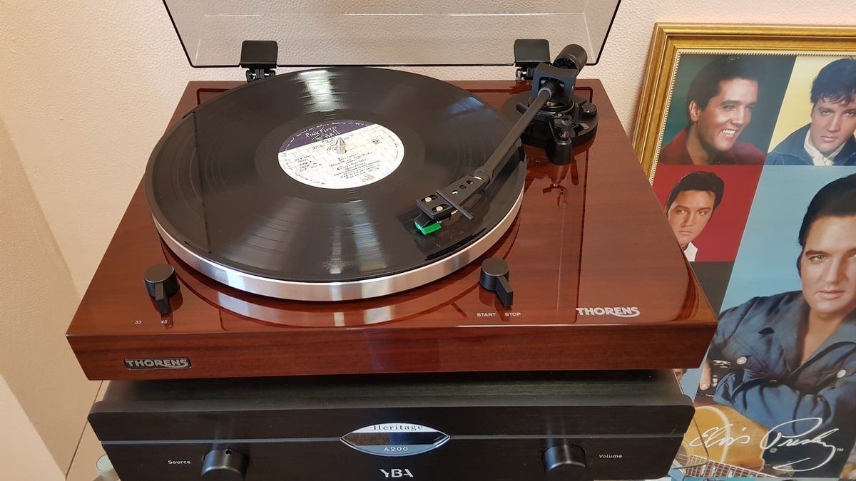 Thorens TD-202 TP71 AT95E walnut виниловый проигрыватель