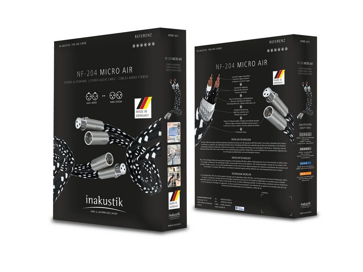 Inakustik Referenz NF-204 Micro AIR 0.75 m XLR кабель межблочный