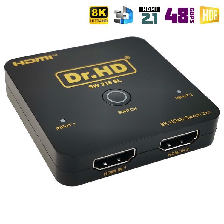 HDMI 2.1 переключатель 2x1 Dr.HD SW 218 SL