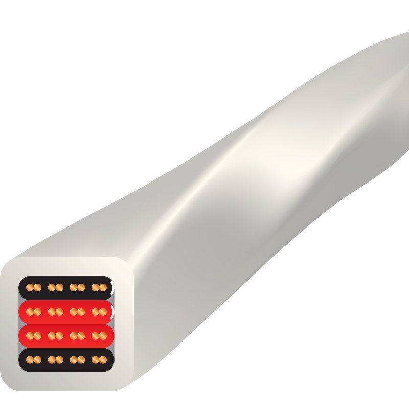 Акустический кабель Wire World Luna 8 Biwire Speaker Cable 2.0m Pair (BAN-BAN) (LUB2.0MB-8)