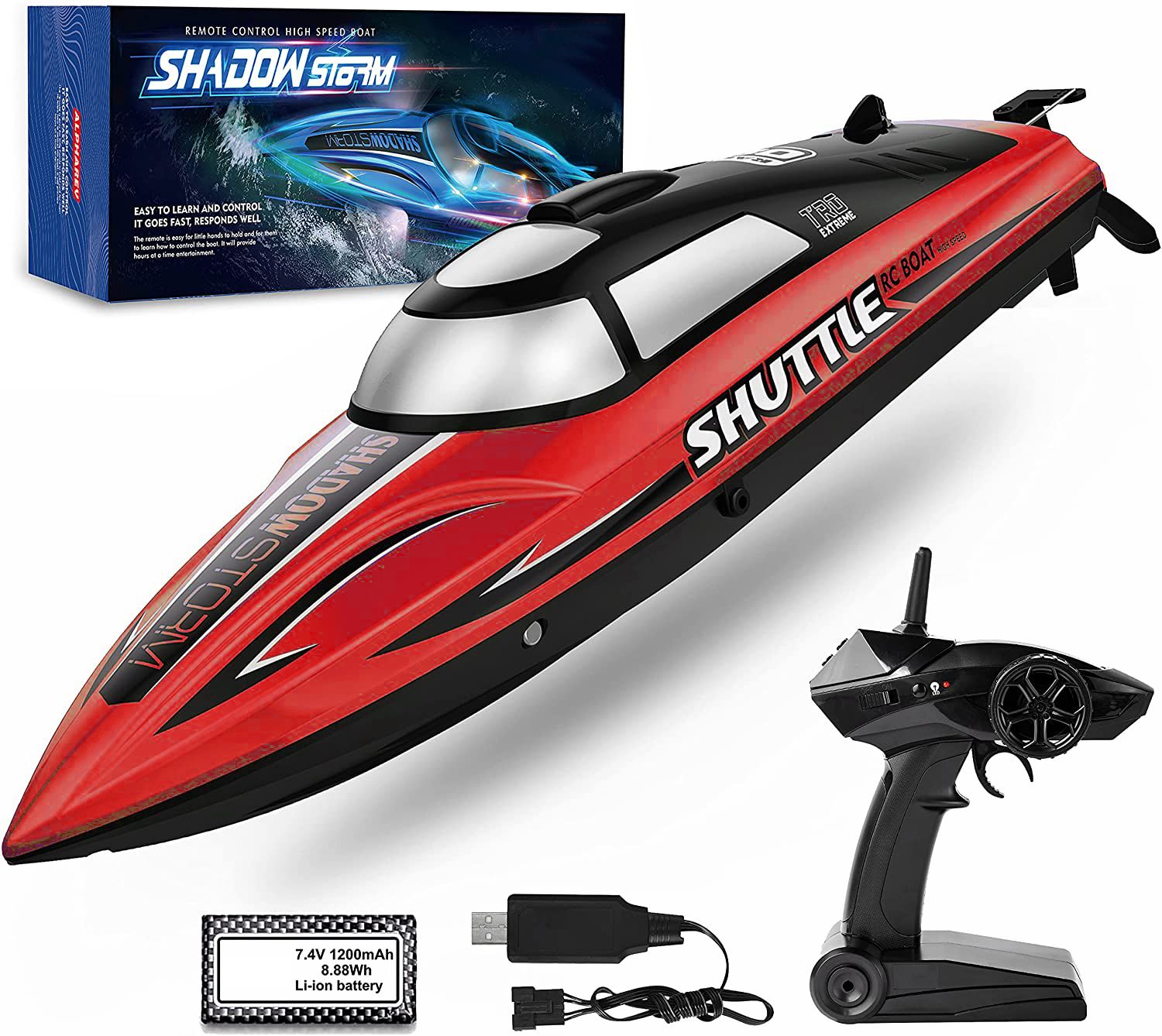 Радиоуправляемый катер HENDEE Red Shadow Storm (32 см, 25 км/ч) - 2008