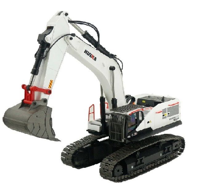 Радиоуправляемый экскаватор белый HUI NA TOYS масштаб 1:14 2.4G - HN1594-WHITE