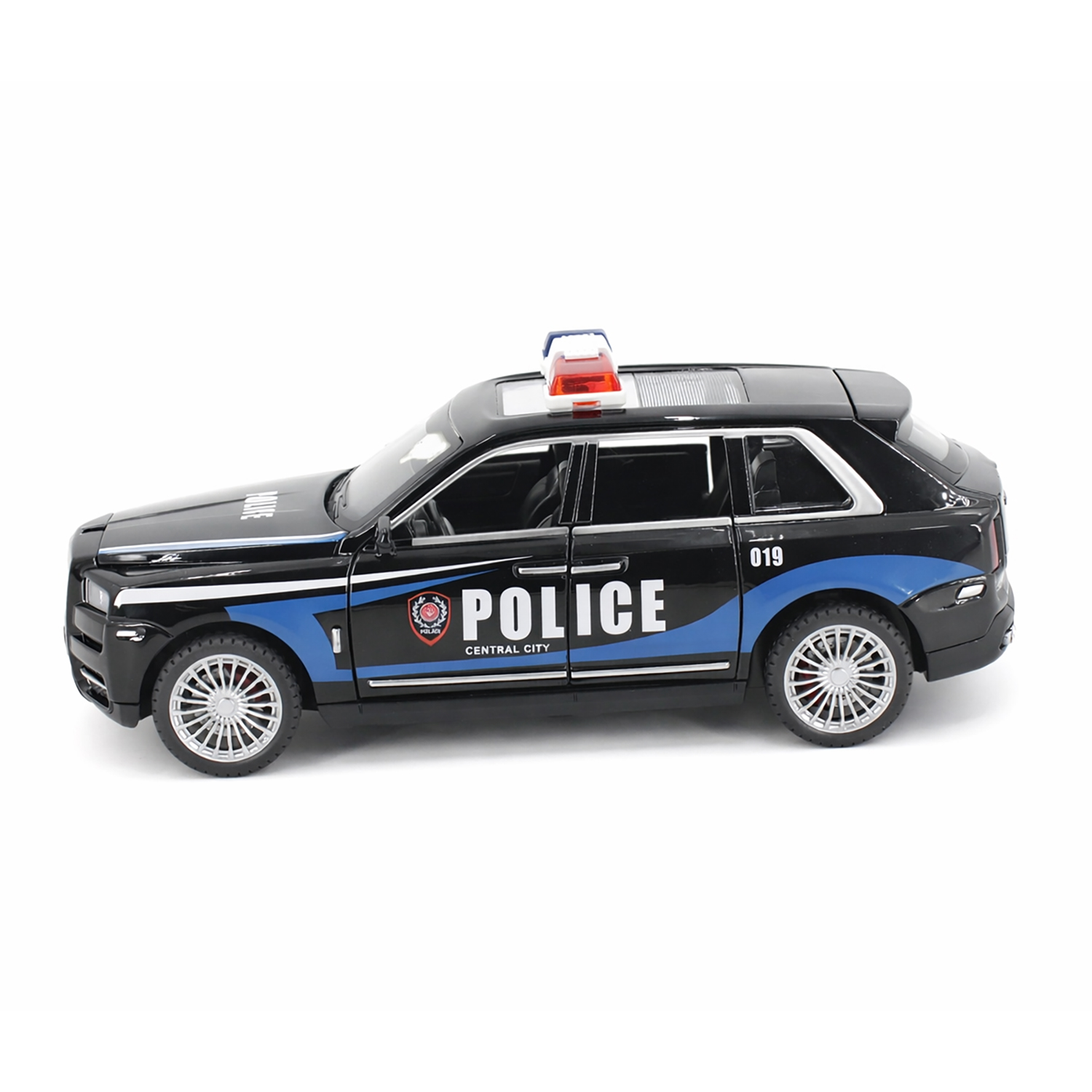 Радиоуправляемая металлическая полицейская машина Rolls-Royce Cullinan 1:22 - HCL-3606-BLACK