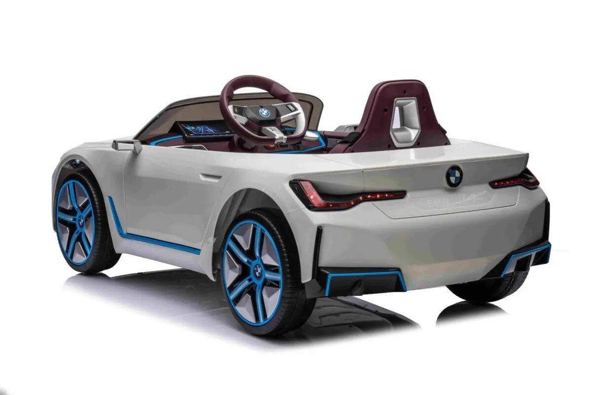 Детский электромобиль BMW I4 (полный привод, 12V) - JE1009-WHITE