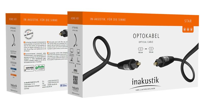 Inakustik Star Optical Cable Toslink 10.0 m кабель межблочный