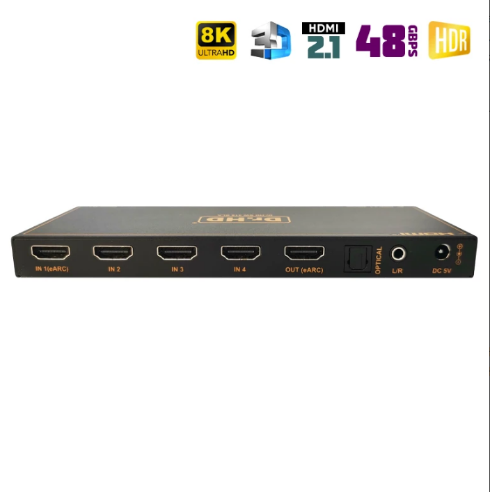 8K HDMI переключатель 4x1 / Dr.HD SW 418 SLA (HDMI 2.1)