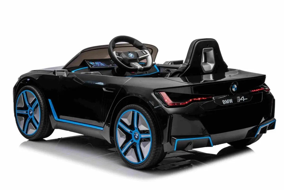 Детский электромобиль BMW I4 (полный привод, 12V) - JE1009-BLACK