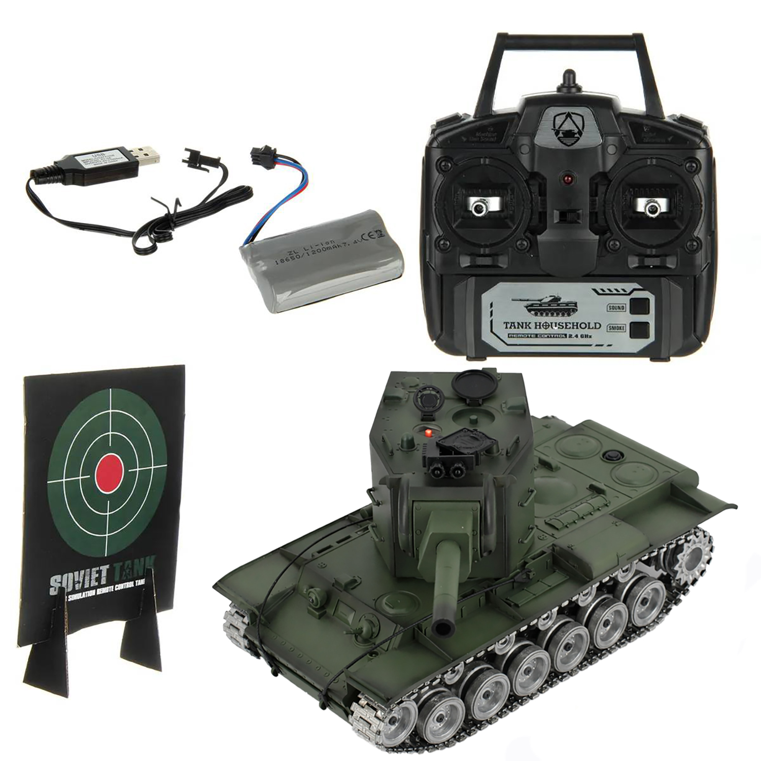 Радиоуправляемый танк R-WINGS Советский КВ-2 - RWG021-845PRO