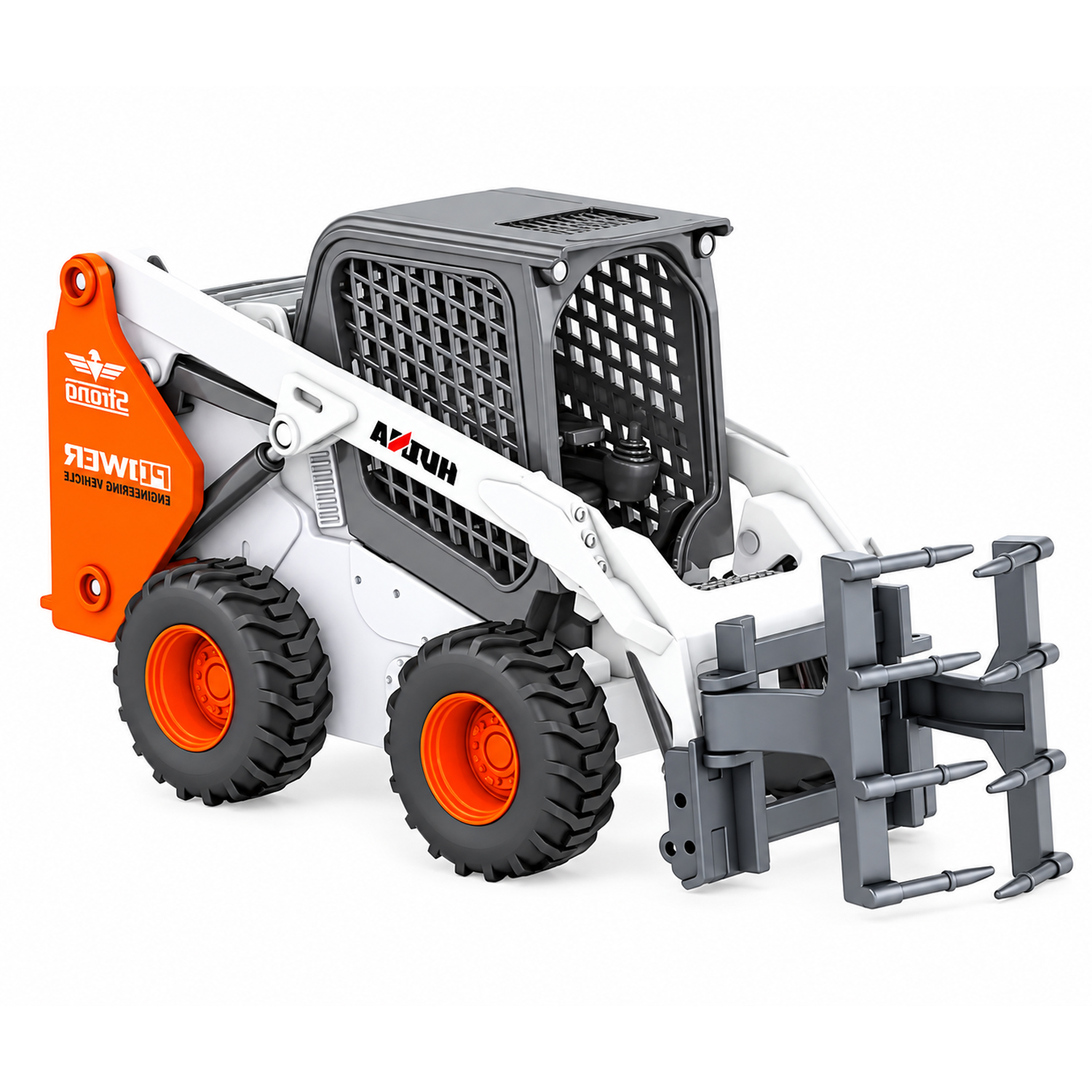 Металлический погрузчик с вертикальным захватом HUI NA TOYS масштаб 1:50 - HN1708