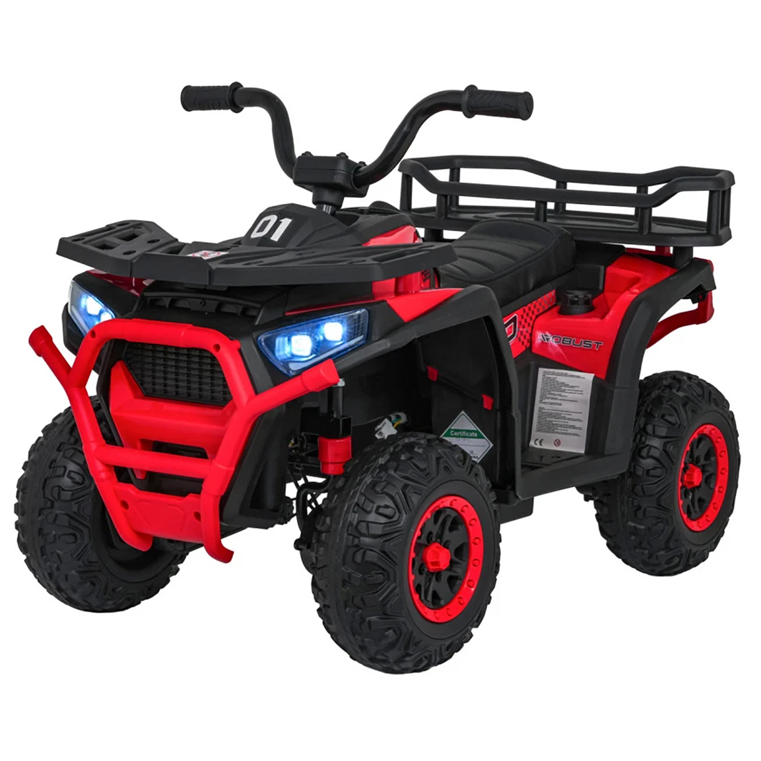Детский электромобиль квадроцикл X-Robust (красный, 24V, 4WD, пульт, EVA) - XMX651-24V-4WD-RED
