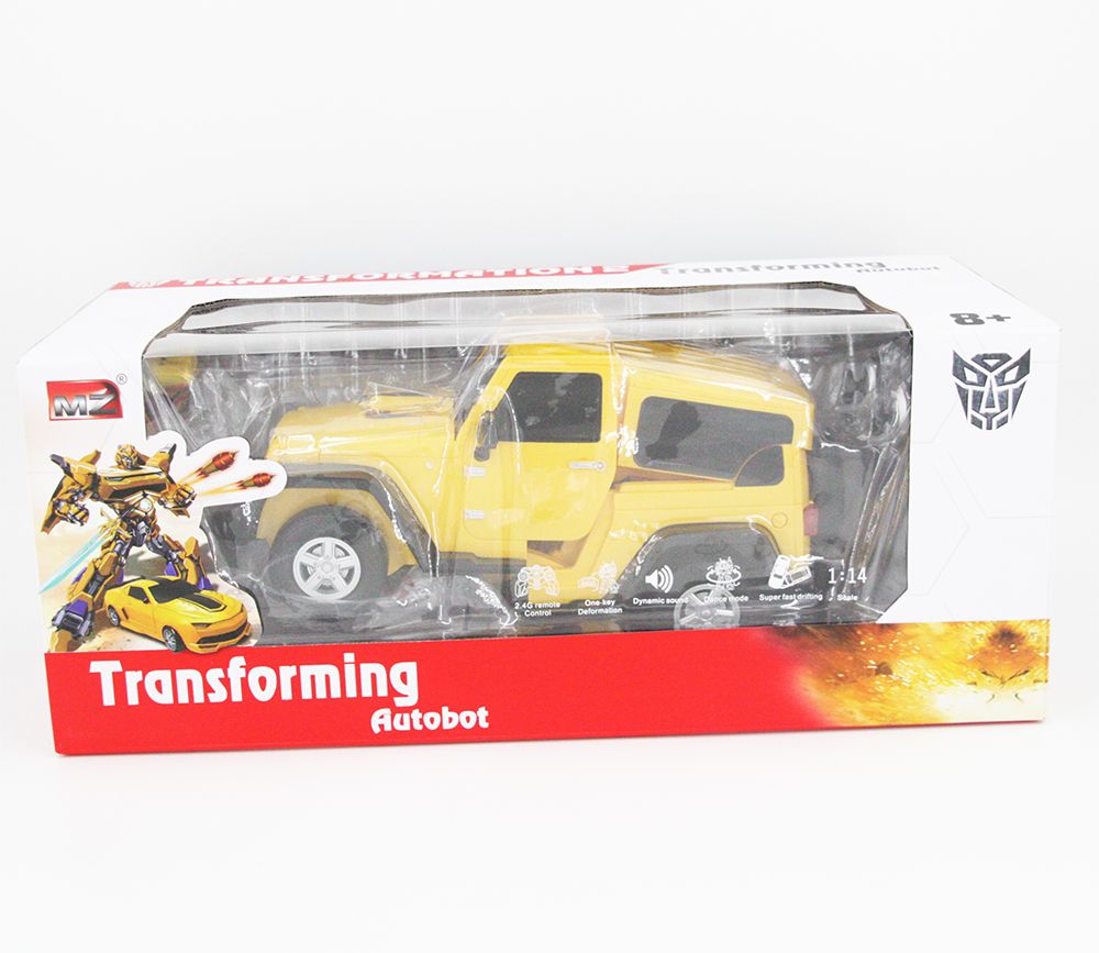 Радиоуправляемый робот трансформер Jeep Rubicon Yellow 1:14 - 2329PF