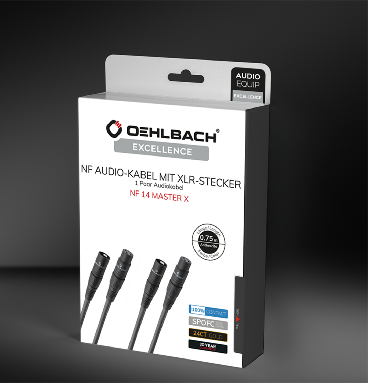 Oehlbach EXCELLENCE NF 14 Master Set 2x0,75m ass with XLR Аудиокабель NF с разъемом XLR D1C2014