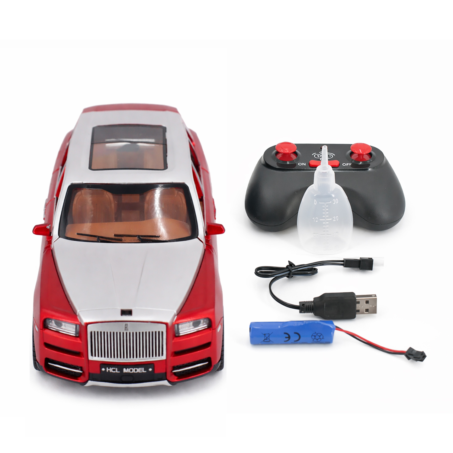 Радиоуправляемая металлическая машина Rolls-Royce Cullinan 1:22 - HCL-3806-RED
