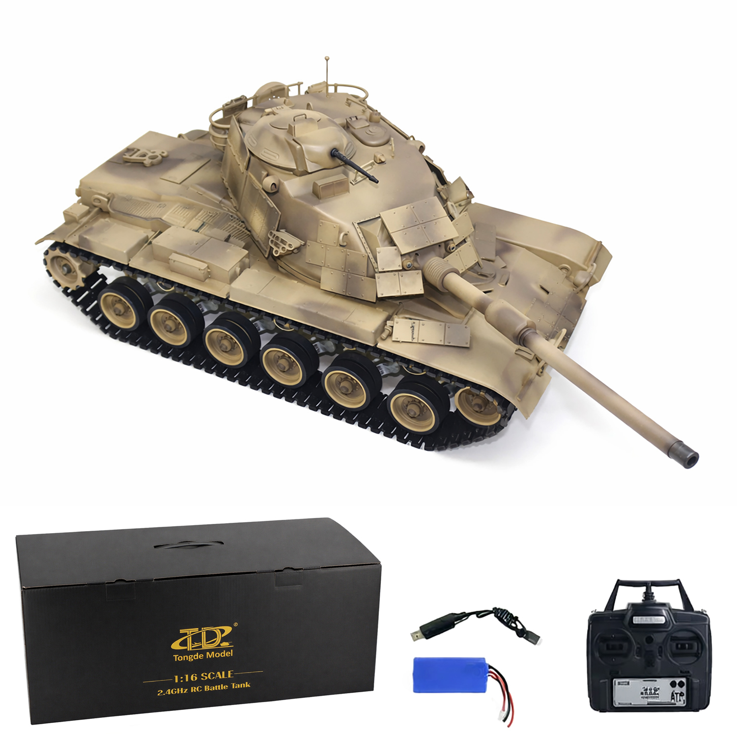 Радиоуправляемый танк USA M60A1 Camo Upgrade - TD-M2022-1UC