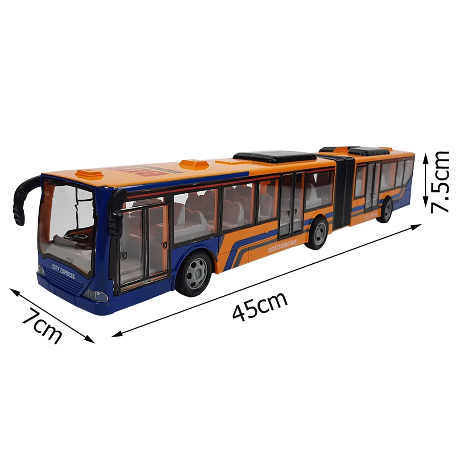Радиоуправляемый автобус с гармошкой (синий) - 666-676NA-BLUE