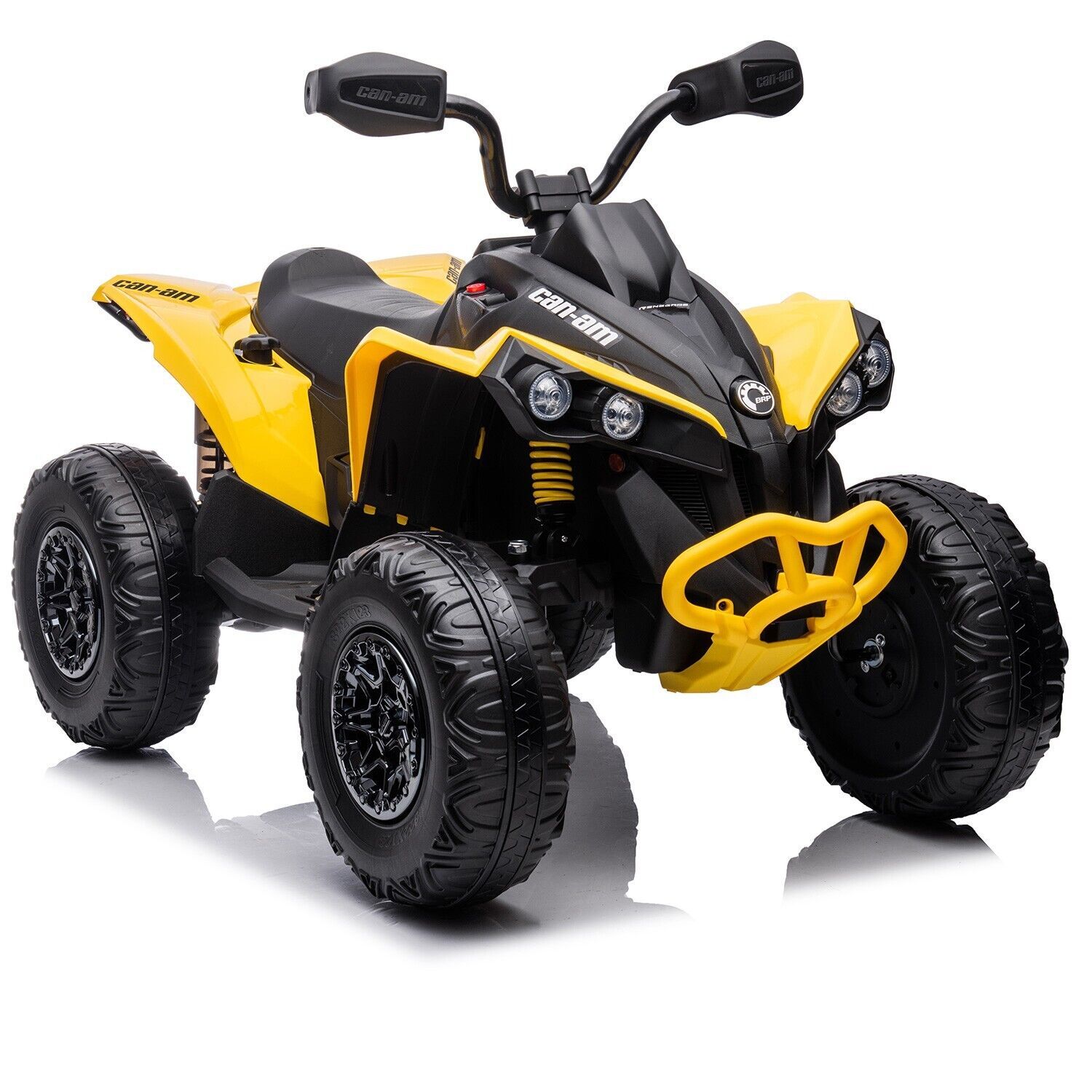 Детский электроквадроцикл BRP Can-Am Renegade (12V, полный привод, желтый) - DK-CA002-YELLOW