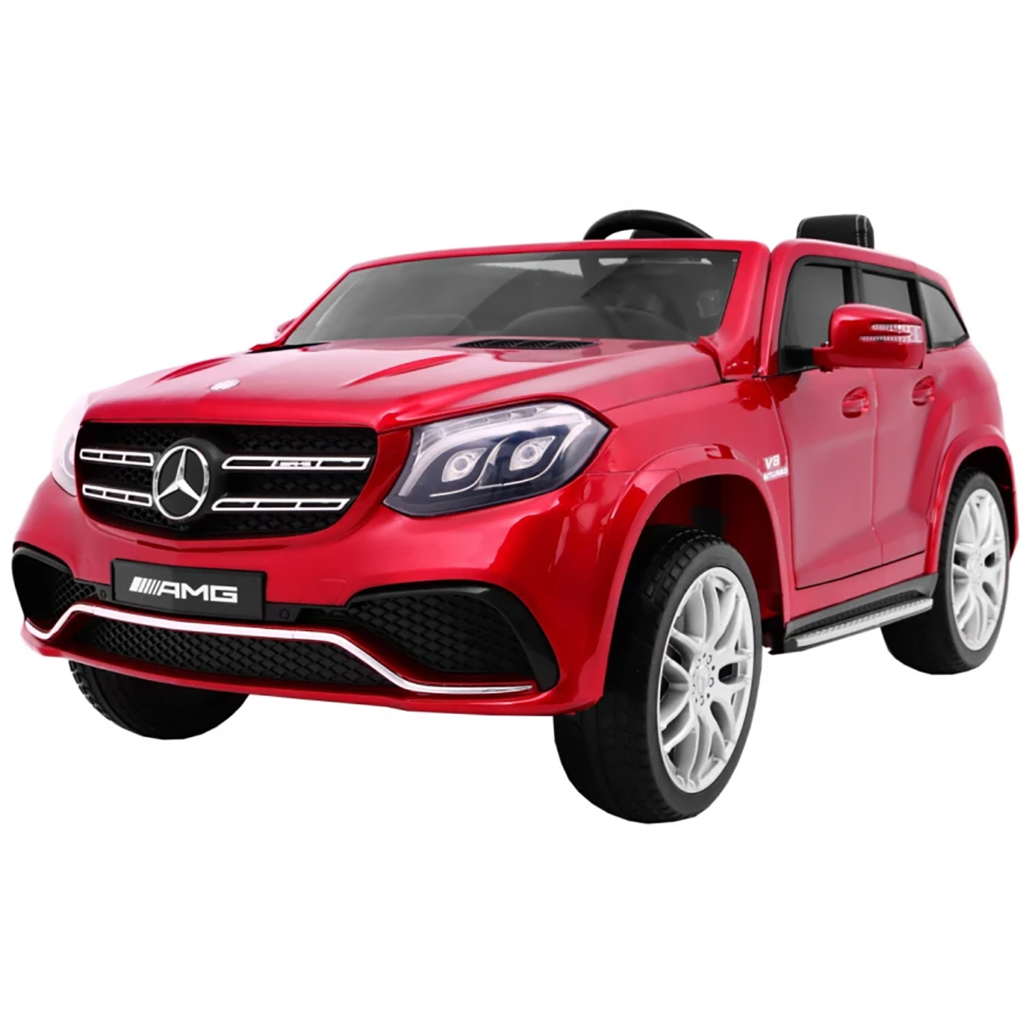 Электромобиль Mercedes Benz GLS63 (красный лак, 4WD, 12V) - HL228