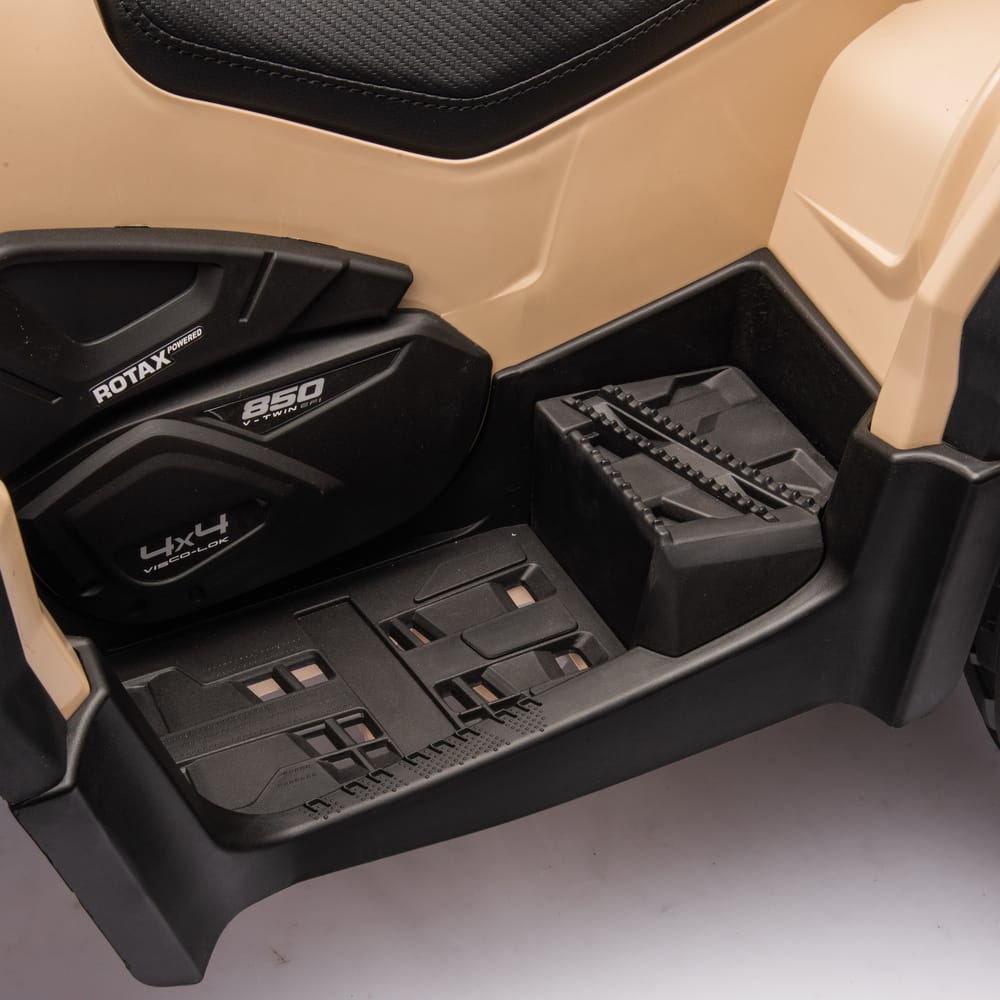 Детский квадроцикл двухместный BRP Can-Am Outlander (24V, полный привод, хаки) - DK-CA005-KHAKI