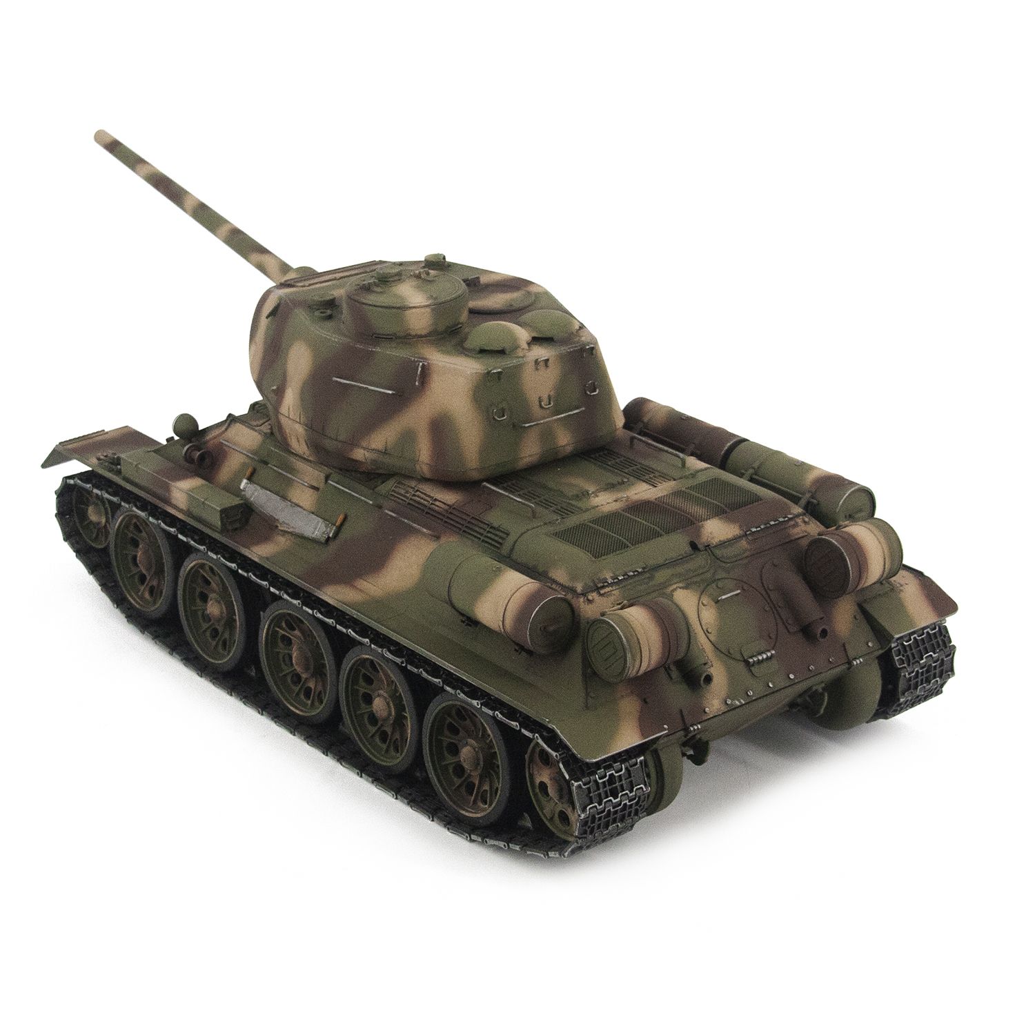 Радиоуправляемый танк Taigen Т-34/85 СССР 1:16 (лесной камуфляж, звук, дым V3) - AS3909-B-CAMO